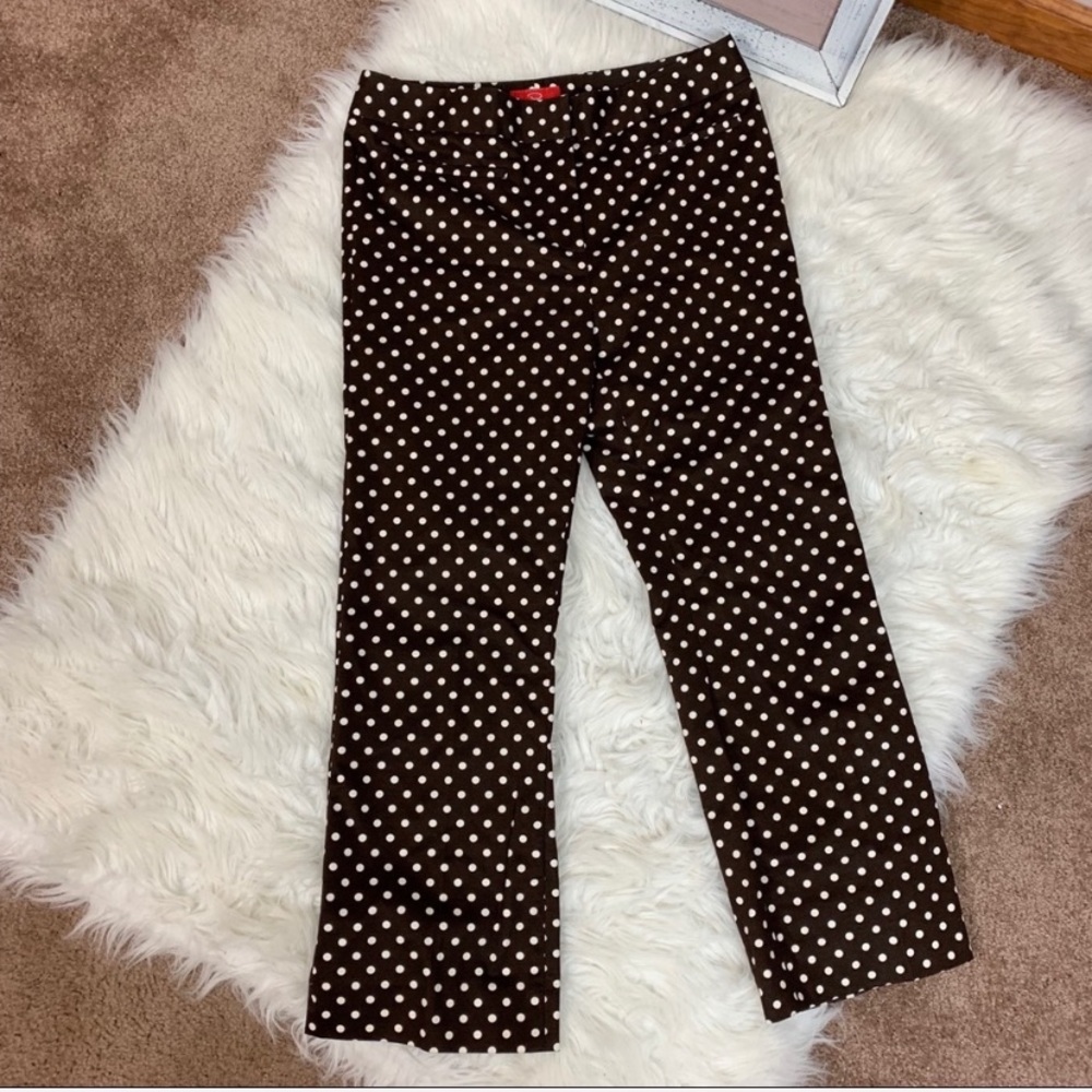 oscar de la renta | polka dot crop trousers. I never use. Didn’t fit me